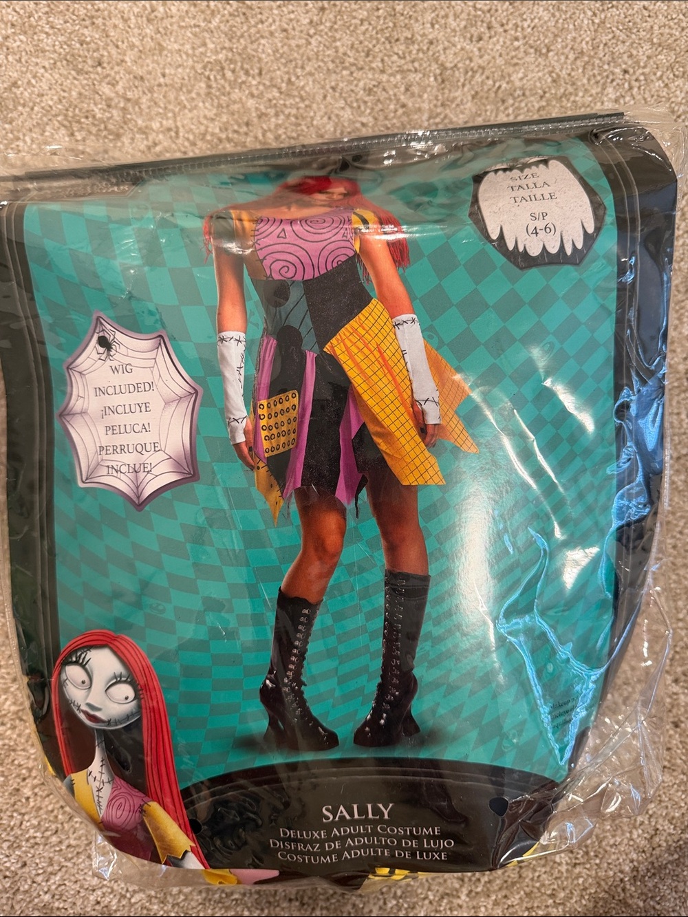 Nightmare before Christmas Patchwork Sally-adult small Halloween Costume